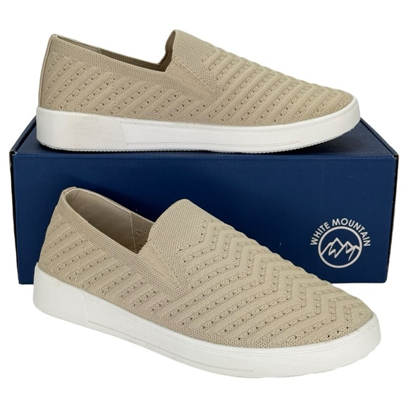 White Mountain Courage Taupe Slip-On Womens Loafers Size 9.5M - Picture 9 of 10